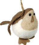 Λούτρινο Κρεμαστό Χριστουγεννιάτικο Στολίδι 7cm