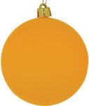 Χρυσή Νέον Χριστουγεννιάτικη Μπάλα 8cm,Σέτ/6