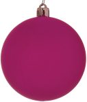 Πλαστική Νέον Χριστουγεννιάτικη Μπάλα 8cm,Σέτ/6