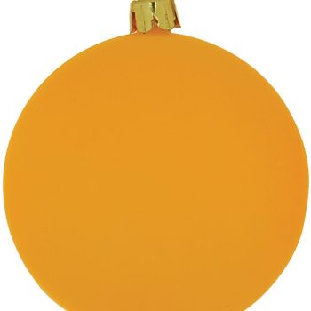 Χρυσή Νέον Χριστουγεννιάτικη Μπάλα 10cm,Σέτ/4