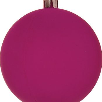 Πλαστική Νέον Χριστουγεννιάτικη Μπάλα 10cm,Σέτ/4