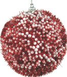 Πλαστική Χριστουγεννιάτικη Μπάλα 10cm,Σέτ/4