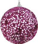 Πλαστική Χριστουγεννιάτικη Μπάλα 10cm,Σέτ/6