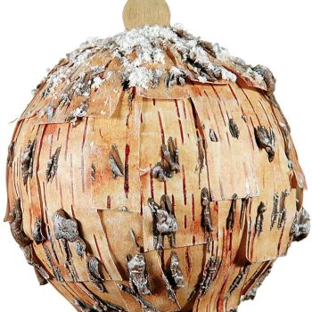 Καφέ Πλαστική Χριστουγεννιάτικη Μπάλα 10cm,Σέτ/6