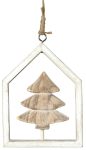 Ξύλινο Κρεμαστό Χριστουγεννιάτικο Στολίδι 9 x 12(h)cm