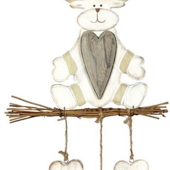 Ξύλινο Κρεμαστό Χριστουγεννιάτικο Στολίδι 14 x 20(h)cm