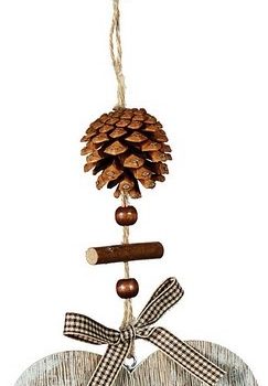 Ξύλινο Κρεμαστό Χριστουγεννιάτικο Στολίδι 10 x 15(h)cm