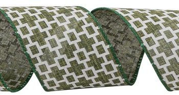 Πράσινη Χριστουγεννιάτικη Κορδέλα 8,5 Μέτρα (9 yards)