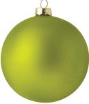 Πράσινη Γυάλινη Μάτ Χριστουγεννιάτικη Μπάλα 8cm ,Σέτ/6
