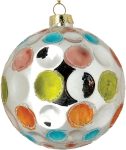 Γυάλινη Χριστουγεννιάτικη Μπάλα 8cm,Σέτ/6