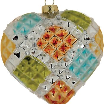 Γυάλινη Χριστουγεννιάτικη Μπάλα 5 x 9(h)cm,Σέτ/4