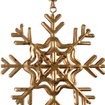 Κρεμαστό Μεταλλικό Χριστουγεννιάτικο Στολίδι 10 x 1 x 10(h)cm