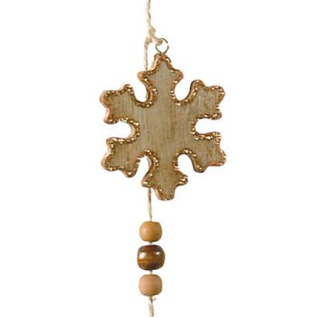 Ξύλινη Χριστουγεννιάτικη Διακοσμητική Γιρλάντα 14 x 55(h)cm