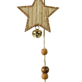 Ξύλινη Χριστουγεννιάτικη Διακοσμητική Γιρλάντα 8 x 60(h)cm