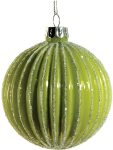Γυάλινη Χριστουγεννιάτικη Μπάλα 8cm,Σέτ/6