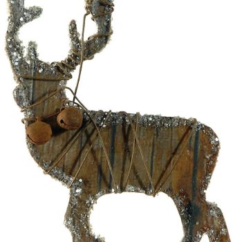 Ξύλινο Κρεμαστό Χριστουγεννιάτικο Στολίδι 12 x 10(h)cm