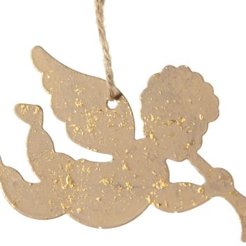 Κρεμαστό Μεταλλικό Χριστουγεννιάτικο Στολίδι 9 x 5(h)cm