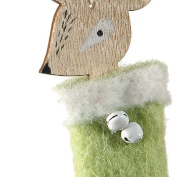 Ξύλινο Κρεμαστό Χριστουγεννιάτικο Στολίδι 7 x 15(h)cm