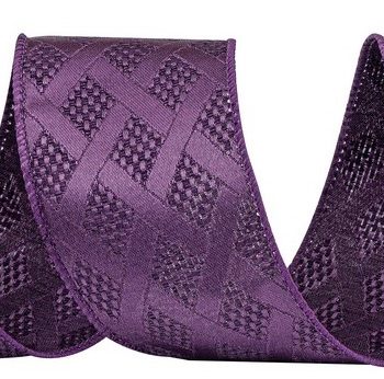 Μώβ Χριστουγεννιάτικη Κορδέλα 8,50 Μέτρων (9 Yards)