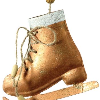 Μεταλλικό Κρεμαστό Χριστουγεννιάτικο Στολίδι 13 x 11(h)cm