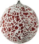 Πλαστική Χριστουγεννιάτικη Μπάλα 10cm,Σέτ/4