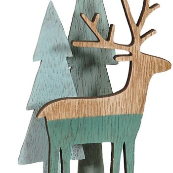 Ξύλινο Επιτραπέζιο Χριστουγεννιάτικο Στολίδι 8 x 15(h)cm