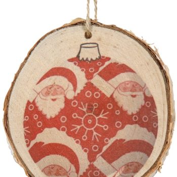 Ξύλινο Κρεμαστό Χριστουγεννιάτικο Στολίδι 9 x 11(h)cm