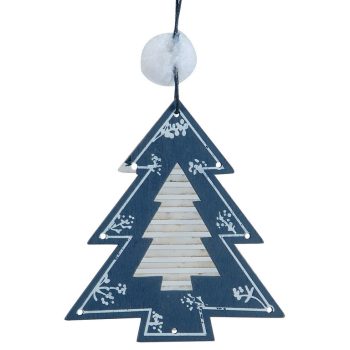 Ξύλινο Κρεμαστό Χριστουγεννιάτικο Στολίδι 9 x 10(h)cm