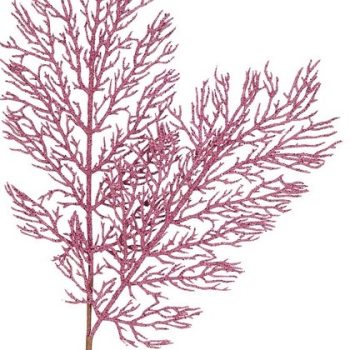 Ρόζ Χριστουγεννιάτικο Διακοσμητικό Κλαδί 20 x 55(h)cm