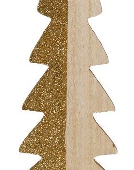 Ξύλινο Επιτραπέζιο Χριστουγεννιάτικο Διακοσμητικό Δέντρο 11 x 28(H)cm