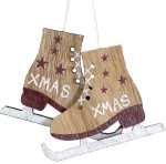 Ξύλινο Κρεμαστό Χριστουγεννιάτικο Στολίδι 6 x 8(h)cm