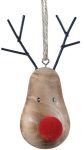 Ξύλινο Κρεμαστό Χριστουγεννιάτικο Στολίδι 4 x 6 x 9(h)cm