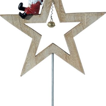 Ξύλινο Επιτραπέζιο Χριστουγεννιάτικο Διακοσμητικό 5 x 17 x 25(h)cm