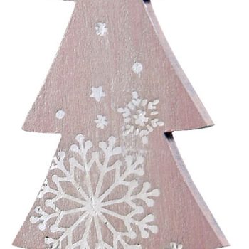 Ξύλινο Κρεμαστό Χριστουγεννιάτικο Στολίδι 6 x 14(h)cm