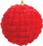Κόκκινη Χριστουγεννιάτικη Μπάλα 10cm,Σέτ/3
