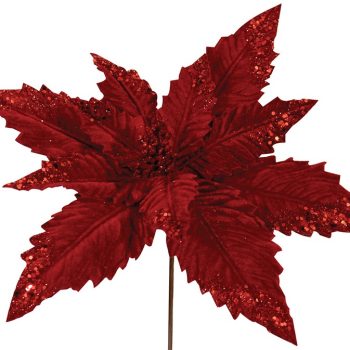 Χριστουγεννιάτικο Διακοσμητικό Λουλούδι 35cm