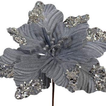 Χριστουγεννιάτικο Διακοσμητικό Λουλούδι 25cm