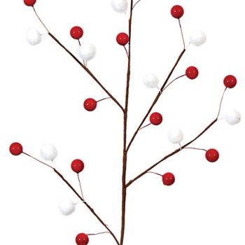 Χριστουγεννιάτικο Διακοσμητικό Κλαδί Γκί 66cm