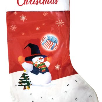 Πάνινη Χριστουγεννιάτικη Διακοσμητική Μπότα 50cm