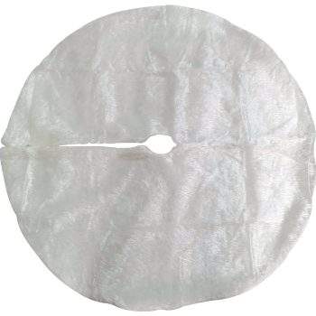 Λευκή Χριστουγεννιάτικη Διακοσμητική Ποδιά 90cm