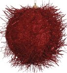 Κόκκινη Πλαστική Χριστουγεννιάτικη Μπάλα 8cm,Σέτ/6