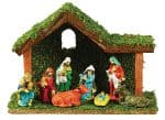 Ξύλινη Χριστουγεννιάτικη Φάτνη 26 x 9 x 18(h)cm