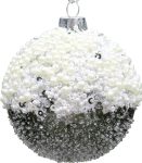 Διάφανη Γυάλινη Χριστουγεννιάτικη Μπάλα 8cm , Σέτ/6 Τεμαχίων