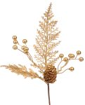 Χρυσό Χριστουγεννιάτικο Διακοσμητικό Κλαδί 32(Η)cm