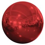 Κόκκινη Φουσκωτή Διακοσμητική Χριστουγεννιάτικη Μπάλα 60cm