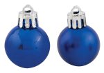 Μπλέ Πλαστικές Μπάλες , Γυαλιστερές Και Μάτ Σέτ 24 τεμαχίων 3cm