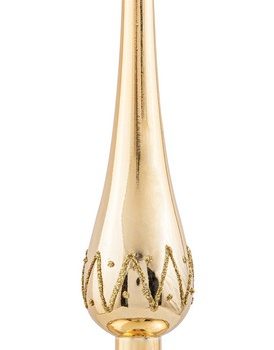 Χρυσή Πλαστική Χριστουγεννιάτικη Κορυφή 8 x 35(h)cm