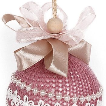 Ρόζ Πλαστικές Χριστουγεννιάτικες Μπάλες ,Σέτ 6 Τεμαχίων 8cm,Σέτ/6