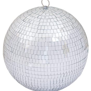Ασημί Disco Πλαστική Χριστουγεννιάτικη Μπάλα 40cm