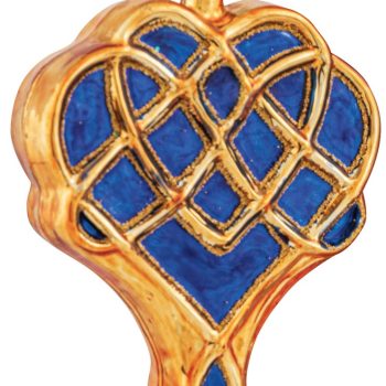 Γυάλινο Κρεμαστό Χριστουγεννιάτικο Στολίδι 10,5 x 3 x 14cm